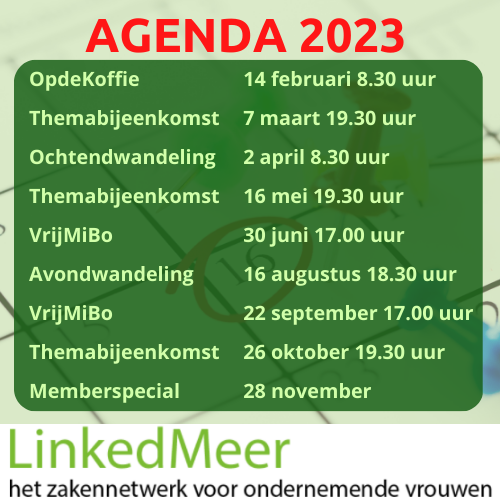 Zet vast in je agenda!