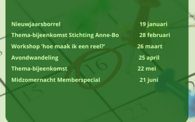 Zet vast in je agenda!