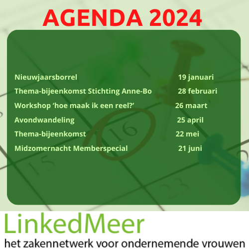 Zet vast in je agenda!